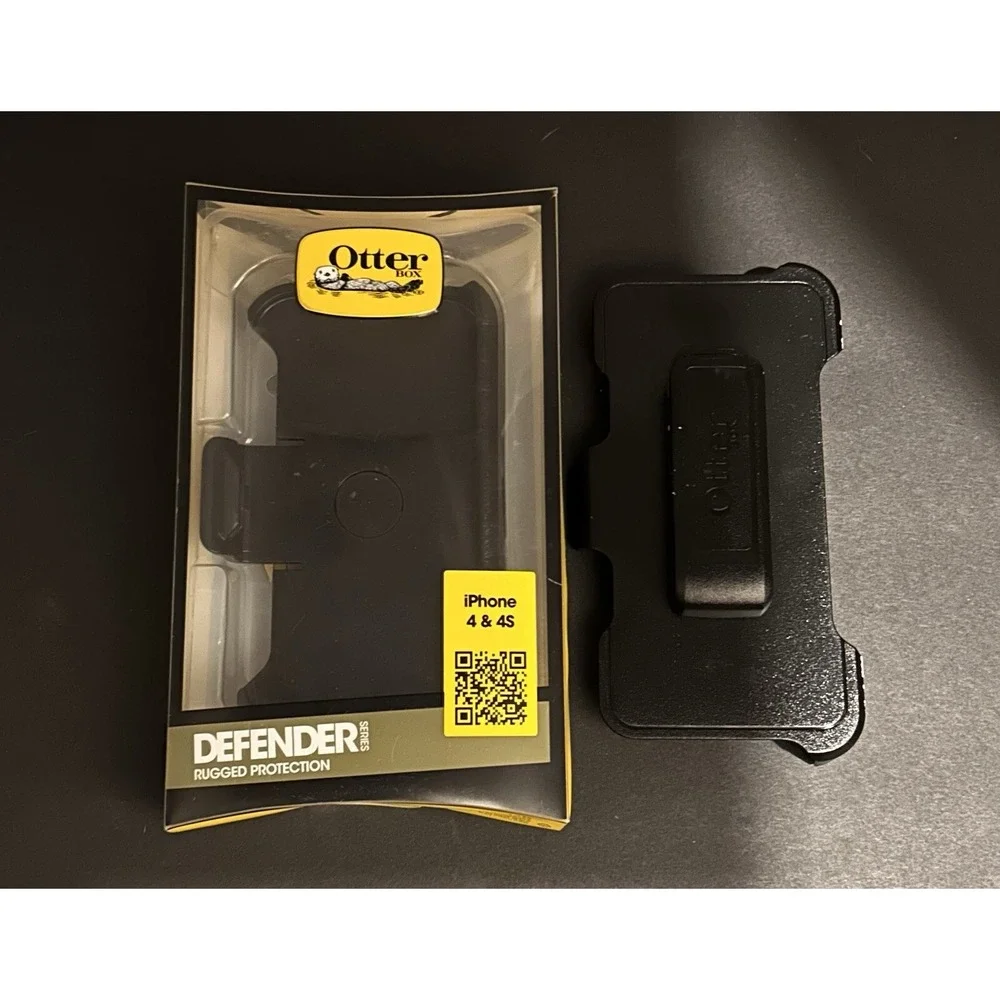 OTTERBOX DEFENDER PHONE CASE FOR IPHONE 4 & IPHONE 4S BLACK 77-18581P1